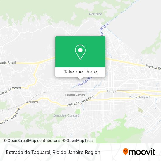 Mapa Estrada do Taquaral