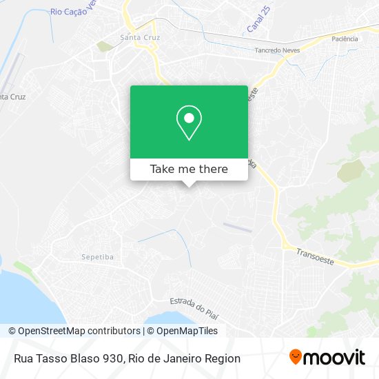 Rua Tasso Blaso 930 map