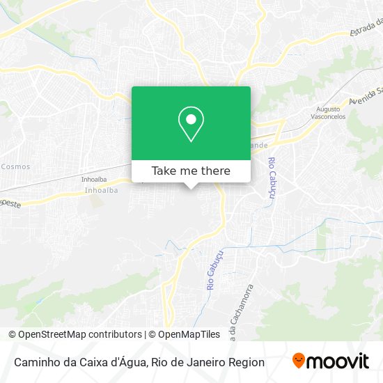 Mapa Caminho da Caixa d'Água