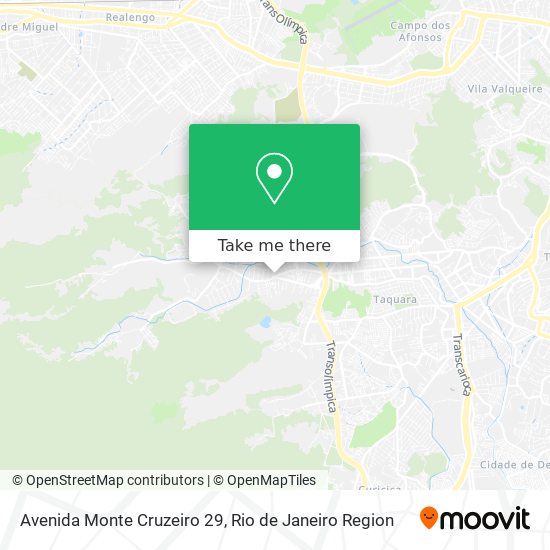 Mapa Avenida Monte Cruzeiro 29
