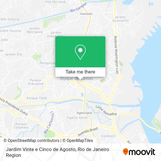 Jardim Vinte e Cinco de Agosto map
