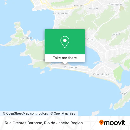 Rua Orestes Barbosa map