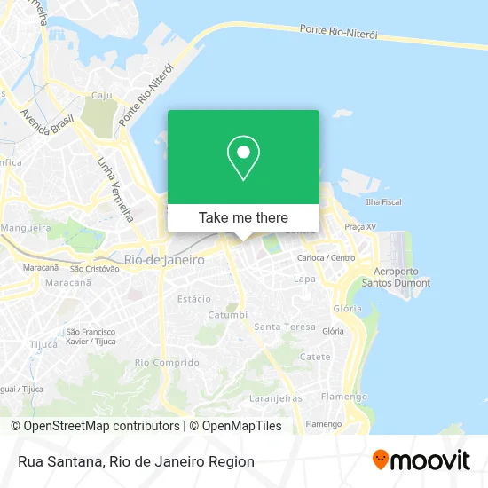 Rua Santana map