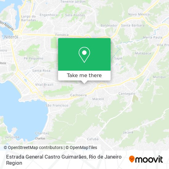 Estrada General Castro Guimarães map