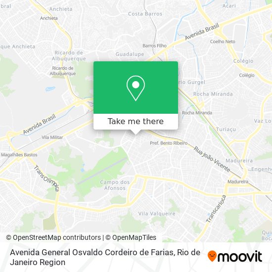 Avenida General Osvaldo Cordeiro de Farias map