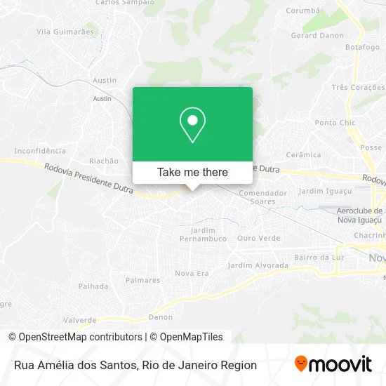 Rua Amélia dos Santos map