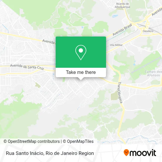 Rua Santo Inácio map