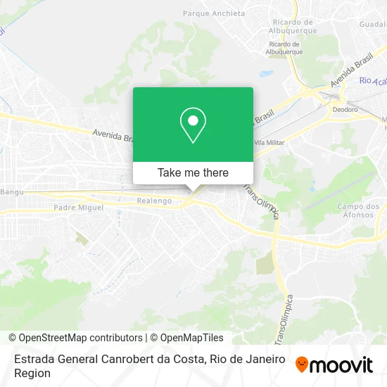 Estrada General Canrobert da Costa map