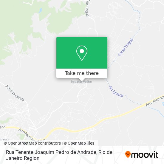 Mapa Rua Tenente Joaquim Pedro de Andrade