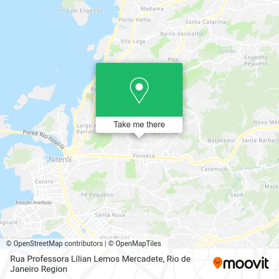 Rua Professora Lílian Lemos Mercadete map