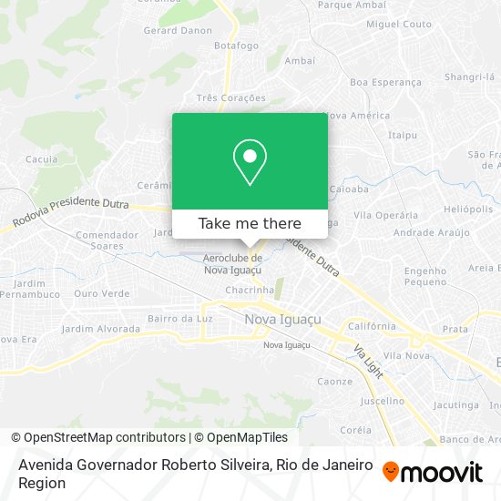 Mapa Avenida Governador Roberto Silveira