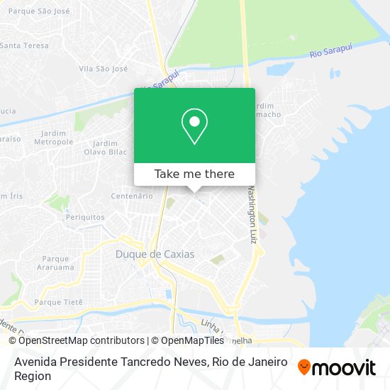 Mapa Avenida Presidente Tancredo Neves