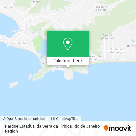 Mapa Parque Estadual da Serra da Tiririca