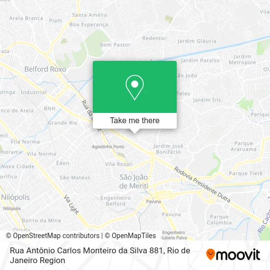 Rua Antônio Carlos Monteiro da Silva 881 map