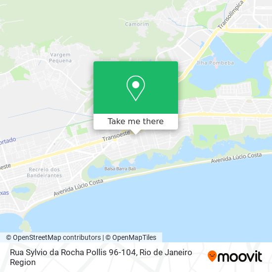 Mapa Rua Sylvio da Rocha Pollis 96-104