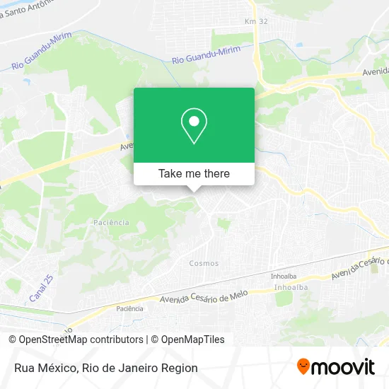 Rua México map