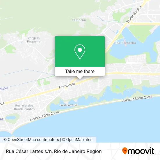 Rua César Lattes s/n map