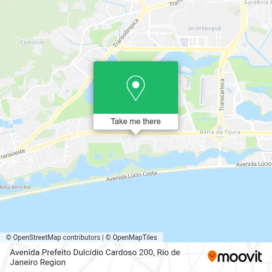 Avenida Prefeito Dulcídio Cardoso 200 map