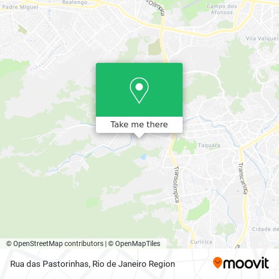 Mapa Rua das Pastorinhas