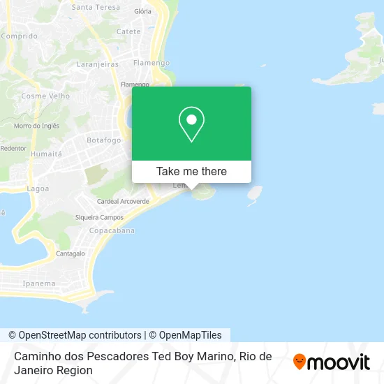 Caminho dos Pescadores Ted Boy Marino map