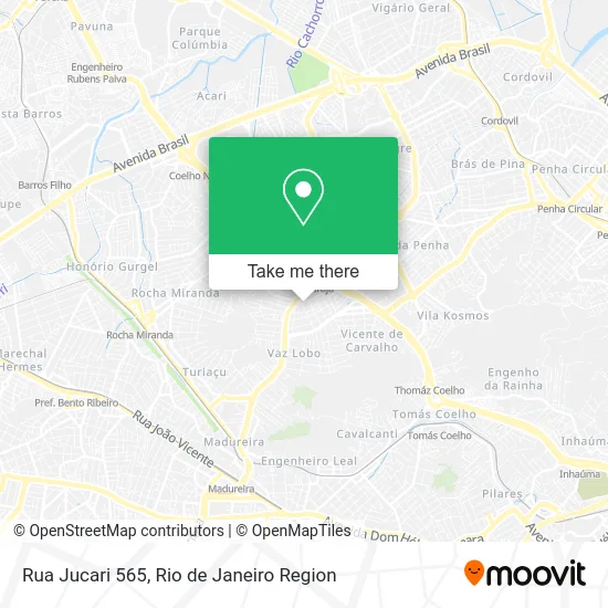 Rua Jucari 565 map
