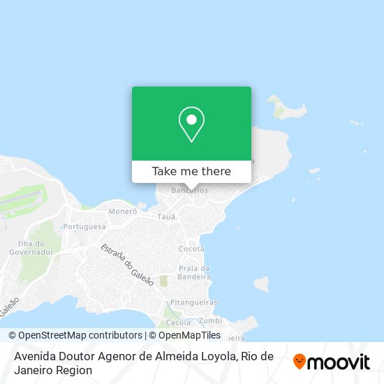 Mapa Avenida Doutor Agenor de Almeida Loyola