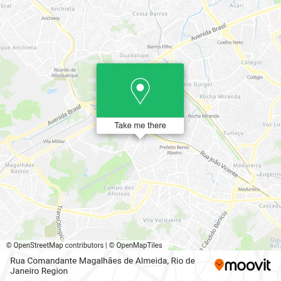 Rua Comandante Magalhães de Almeida map