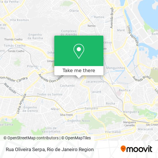 Mapa Rua Oliveira Serpa