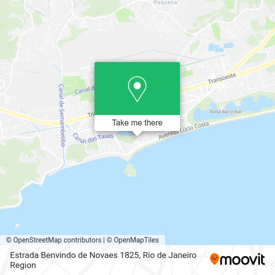 Estrada Benvindo de Novaes 1825 map