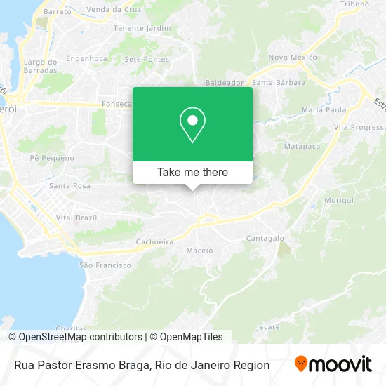 Rua Pastor Erasmo Braga map