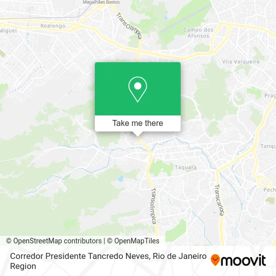 Corredor Presidente Tancredo Neves map