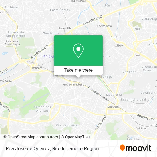 Rua José de Queiroz map