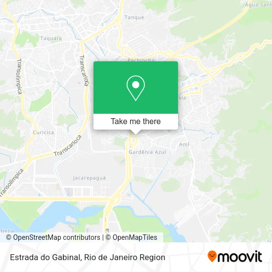 Estrada do Gabinal map
