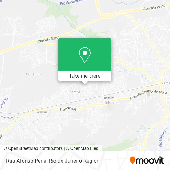 Rua Afonso Pena map