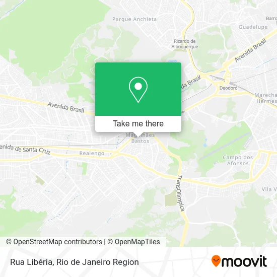 Rua Libéria map