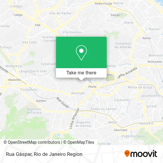 Rua Gáspar map