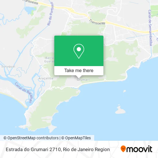 Estrada do Grumari 2710 map