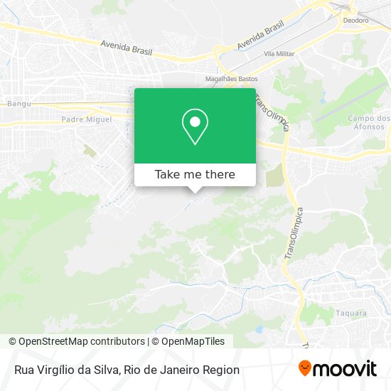 Mapa Rua Virgílio da Silva