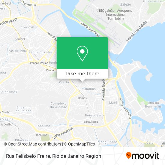 Rua Felisbelo Freire map