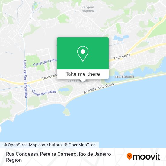 Mapa Rua Condessa Pereira Carneiro