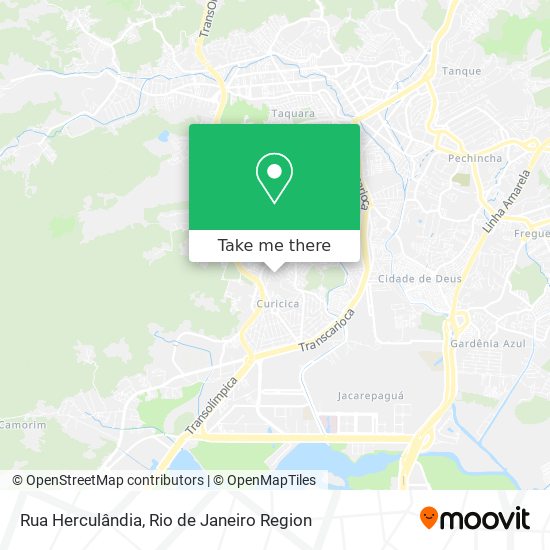Rua Herculândia map