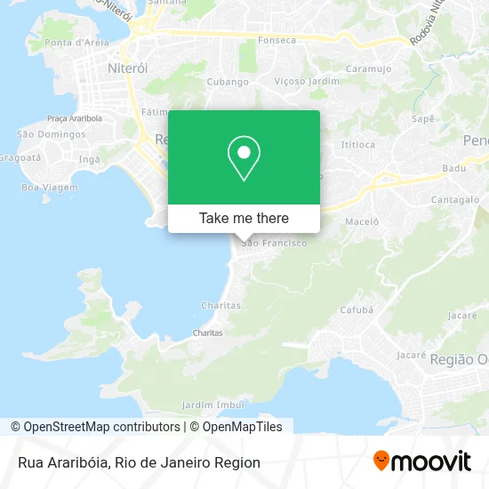 Rua Araribóia map
