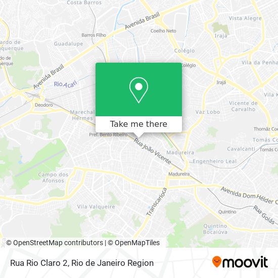 Rua Rio Claro 2 map