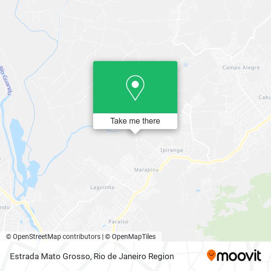 Estrada Mato Grosso map