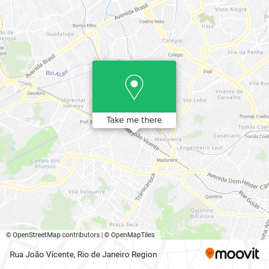 Rua João Vicente map