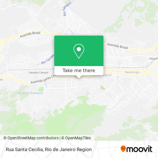 Mapa Rua Santa Cecília