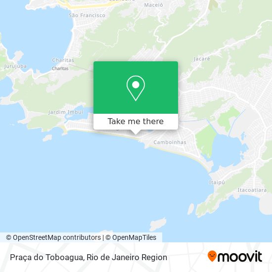 Mapa Praça do Toboagua