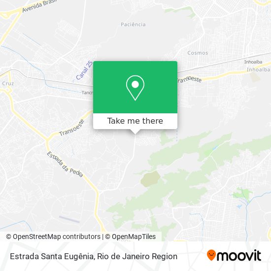 Estrada Santa Eugênia map