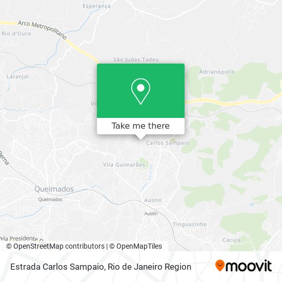 Estrada Carlos Sampaio map
