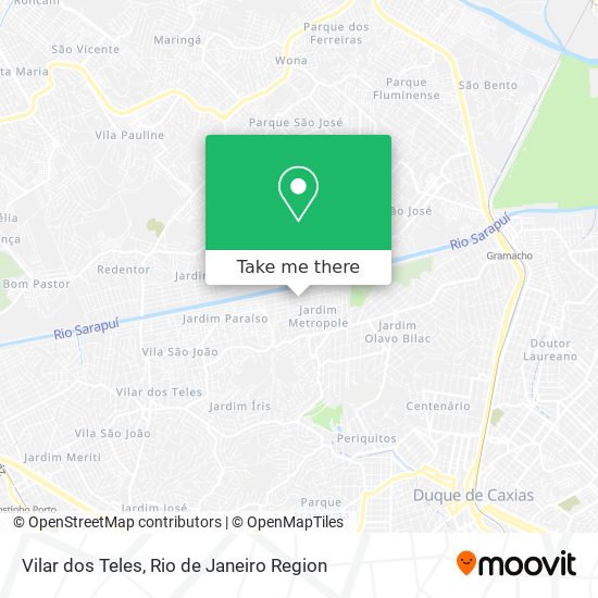 Mapa Vilar dos Teles